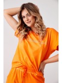 Damen-Sommerset mit Spitze, orange FK617 – Online-Shop – Boutique